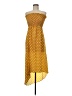 Angie 100% Polyester Polka Dots Yellow Casual Dress Size M - photo 1