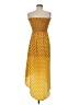 Angie 100% Polyester Polka Dots Yellow Casual Dress Size M - photo 2