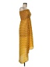 Angie 100% Polyester Polka Dots Yellow Casual Dress Size M - photo 4