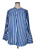Lane Bryant Stripes Blue 3/4 Sleeve Blouse Size 14 - 16 Plus - photo 1