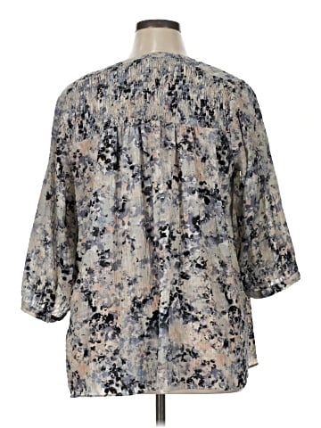 Rose + Olive 3/4 Sleeve Blouse (view 2)