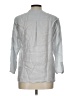 Wrap 100% Linen Gray 3/4 Sleeve Blouse Size 10 - photo 2