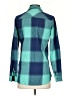 Dakine Plaid Teal Long Sleeve Blouse Size XS - photo 2