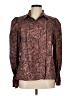 Unbranded Paisley Brown Long Sleeve Blouse Size M - photo 1