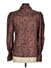 Unbranded Paisley Brown Long Sleeve Blouse Size M - photo 2
