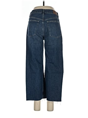 Madewell Low-Slung Baggy Crop Jeans in Croswell Wash (view 2)