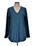 Lands' End Blue 3/4 Sleeve T-Shirt Size L - photo 1