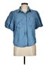 Walter Baker 100% Lyocell Blue Short Sleeve Blouse Size M - photo 1