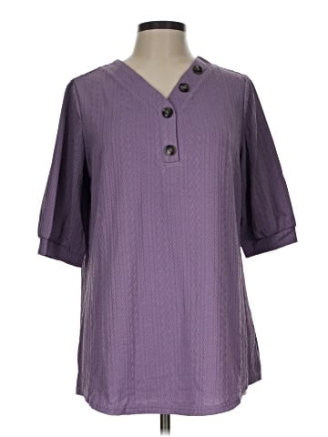BLOOMCHIC Short Sleeve Blouse (view 1)