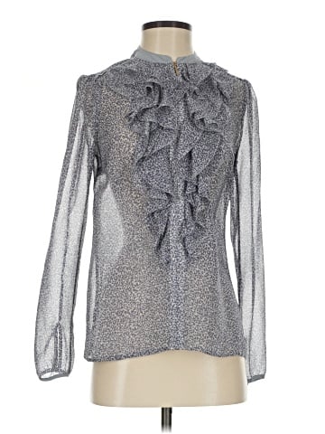 Tory Burch Long Sleeve Silk Top (view 1)