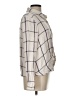 BCBGeneration 100% Rayon Plaid Ivory Long Sleeve Blouse Size L (estimated) - photo 4