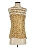 Tory Burch Gold Sleeveless Blouse Size 2 - photo 1