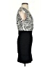 Express 100% Polyester Graphic Black Cocktail Dress Size XS - photo 4