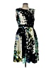 Ellen Tracy 100% Polyester Print Black Cocktail Dress Size 12 - photo 1