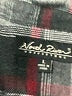 North River Outfitters 100% Cotton Plaid Black Long Sleeve Button-Down Shirt Size L - photo 7