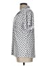 Diana Belle Polka Dots Silver Short Sleeve Blouse Size L - photo 5