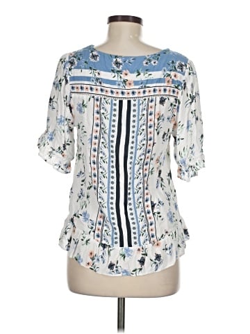 Lucky Brand Short Sleeve Blouse (view 2)