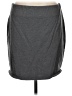Halogen Solid Gray Casual Skirt Size L - photo 1