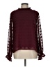 She + Sky 100% Polyester Burgundy Long Sleeve Blouse Size L - photo 1