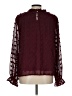 She + Sky 100% Polyester Burgundy Long Sleeve Blouse Size L - photo 2