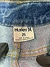 Hurley 100% Cotton Blue Denim Shorts Size 25 waist - photo 3