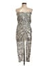 Mable 100% Polyester Metallic Silver Cocktail Dress Size L - photo 1