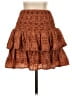 She + Sky 100% Polyester Paisley Orange Brown Casual Skirt Size S - photo 2
