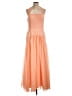Hutch Solid Orange Casual Dress Size 12 - photo 1
