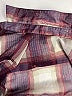 Full Tilt 100% Polyester Plaid Burgundy Long Sleeve Blouse Size S - photo 4