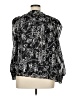 CeCe 100% Polyester Paisley Black 3/4 Sleeve Blouse Size XL - photo 2