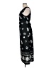 Looking Good 100% Polyester Paisley Black Casual Dress Size M - photo 5