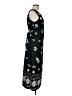 Looking Good 100% Polyester Paisley Black Casual Dress Size M - photo 4
