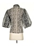 Topshop 100% Polyester Animal Print Silver 3/4 Sleeve Blouse Size 4 - photo 2