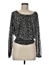 Harper Black Long Sleeve Blouse Size M - photo 1