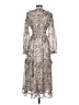 Francesca's 100% Polyester Paisley Silver Cocktail Dress Size S - photo 2