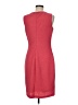 Calvin Klein Chevron-herringbone Red Cocktail Dress Size 8 - photo 2