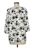 Faded Glory 100% Polyester Gray 3/4 Sleeve Blouse Size M - photo 2