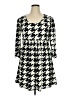 Reborn Houndstooth Black Casual Dress Size 1X - photo 1