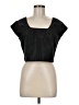 Ann Taylor 100% Polyester Black Short Sleeve Top Size 6 - photo 1