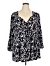 Lane Bryant Floral Black Casual Dress Size 26 - 28 Plus - photo 1