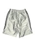 Nike 100% Polyester Metallic Silver Athletic Shorts Size 14 - 16 - photo 2