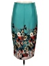 ECI Floral Teal Formal Skirt Size M - photo 2