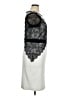 Joseph Ribkoff Color Block Damask Jacquard Solid White Cocktail Dress Size 14 - photo 4