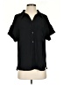 Staccato 100% Polyester Solid Black Short Sleeve Blouse Size S - photo 1