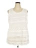 Relativity 100% Nylon Ivory Sleeveless Blouse Size 2X - photo 1