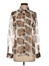 Equipment 100% Silk Animal Print Brown Blouse Size S - photo 1