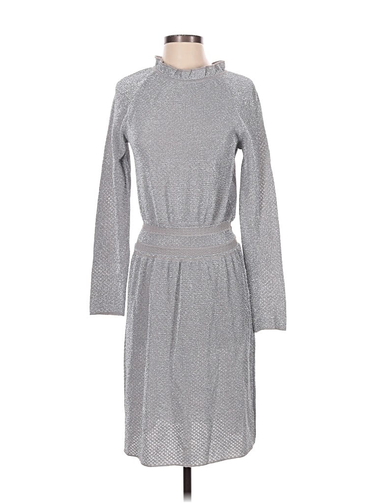 Pre-owned Tory Burch Casual Dress In Gray