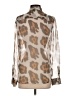 Equipment 100% Silk Animal Print Brown Blouse Size S - photo 2