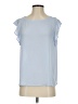 Ann Taylor LOFT 100% Polyester Blue Short Sleeve Blouse Size XS - photo 1