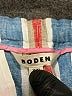 Boden 100% Linen Stripes Blue Linen Pants Size 8 - photo 4